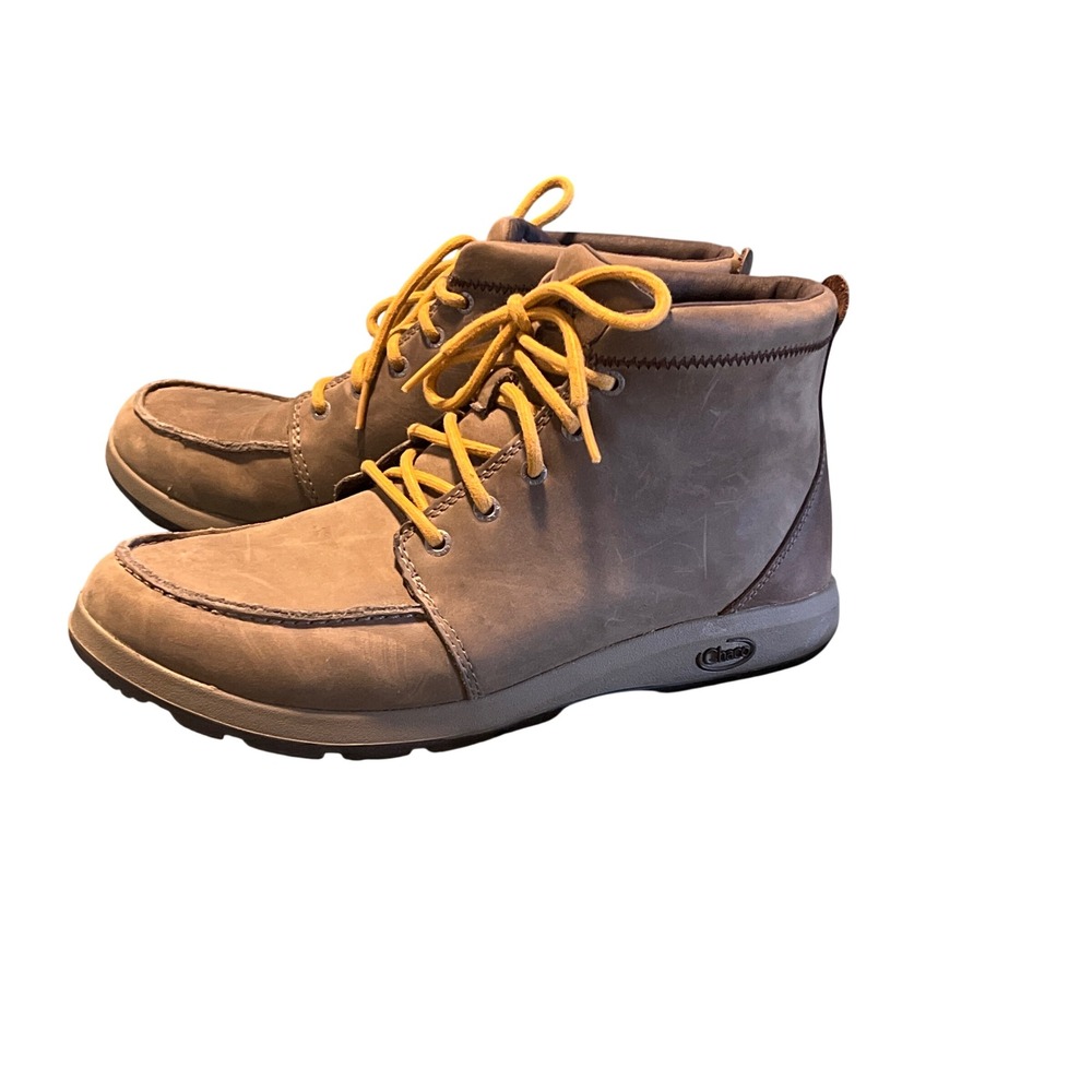 Chaco Barbary Mens Brown Leather Suede Moc Toe Lace Up Ankle Boots Sz 9 - Picture 5 of 8